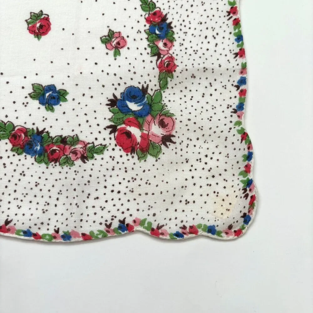 Vintage Heirloom Linen Bridesmaid Handkerchief Wedding Cottage Feminine Dainty